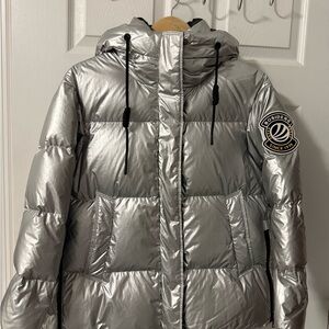 Silver Women's Puffer Jacket